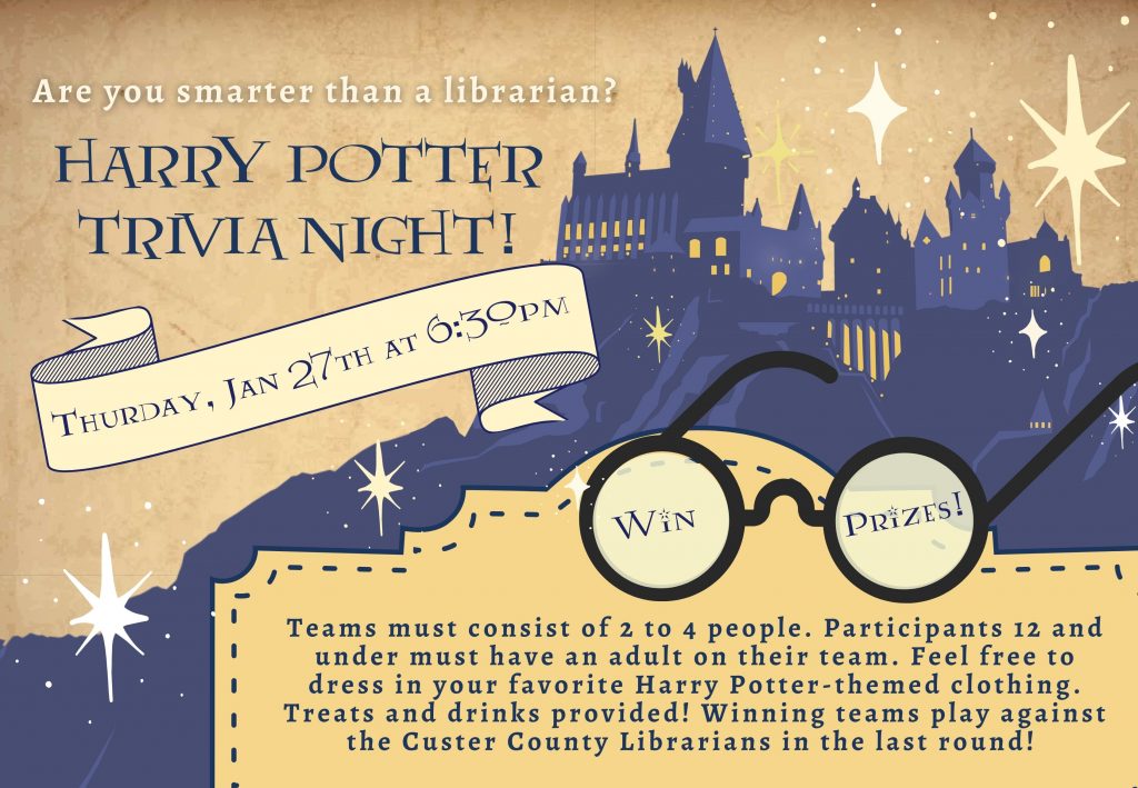 Harry Potter Trivia Night! - Custer County Library